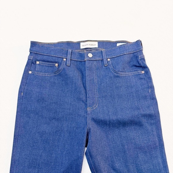 Denim Forum Aritizia The Lola High Rise Skinny 28L Dark Wash Size 32 - Picture 5 of 10